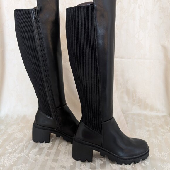 JustFab Shoes - Ayden Chunky Block Heeled Boot